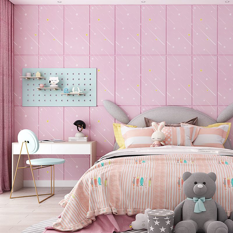 Skorter | Contemporary Wall Ceiling Cartoon Print Peel and Stick Waterproof Wall Panel