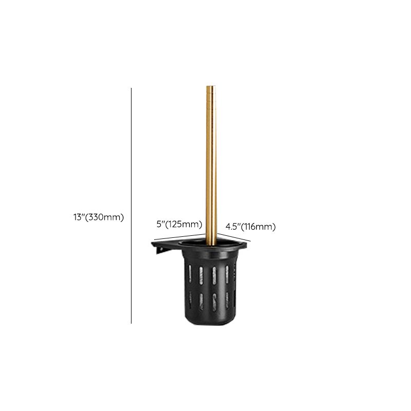 Skorter | Contemporary Bathroom Accessory Set Black & Golden Bath Shelf/Towel Bar