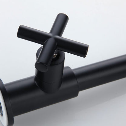 Skorter | Widely used wall-mounted bathroom sink faucet cross handle low arch faucet