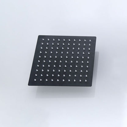 Skorter | Black Square Fest Shower Head Modern Style Wall Mounted Shower Head