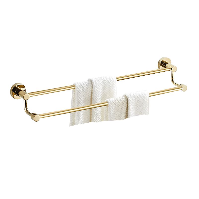 Skorter | 4 Pieces Traditional Bathroom Accessory Set Brass Bathroom Set in Matte Gold