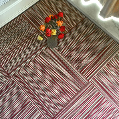 Skorter | Dark Color Level Loop Carpet Tile Non-Slip Self-Adhesive Indoor Office Carpet Tiles