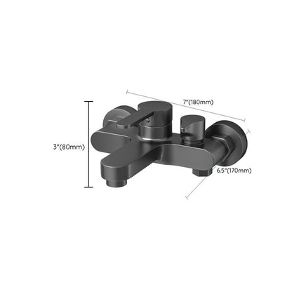 Skorter | Contemporary Bath Filler Trim Wall Mounted Fixed Bath Fitting