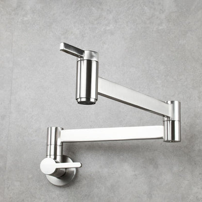 Skorter | 1-handle brushed nickel widespread faucet 1 hole wall-mounted bathroom faucet with brass