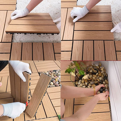 Skorter | Corrosion-resistant Wood Floor Modern Style Square Outdoor Wood Floor