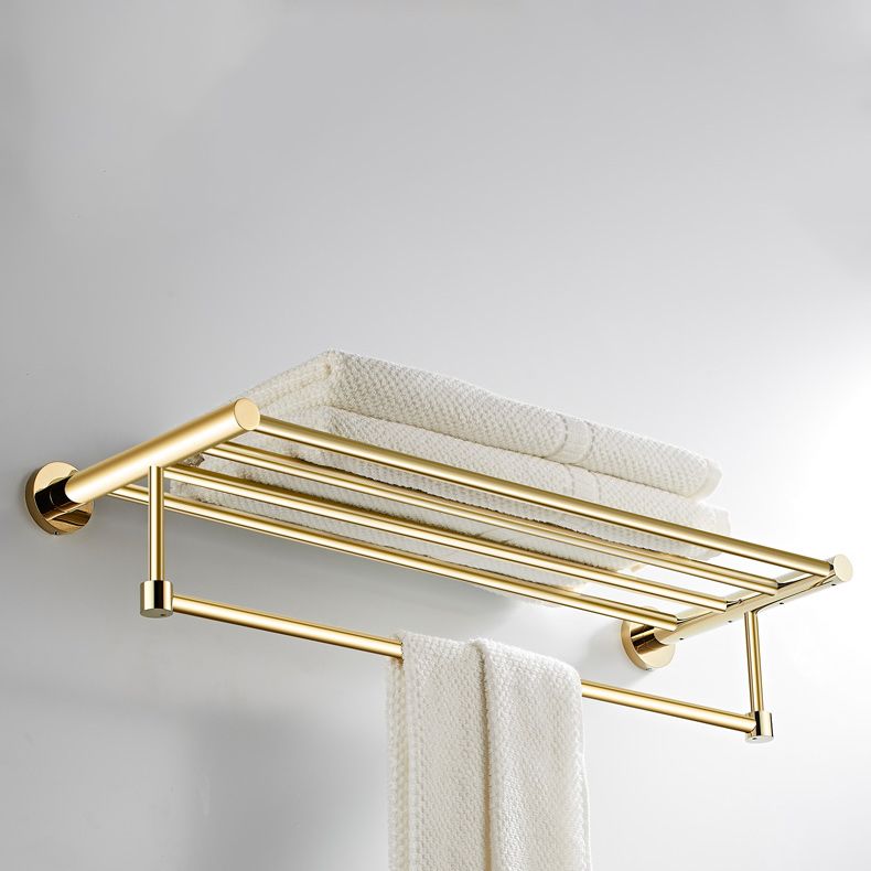 Skorter | 4 Pieces Traditional Bathroom Accessory Set Brass Bathroom Set in Matte Gold