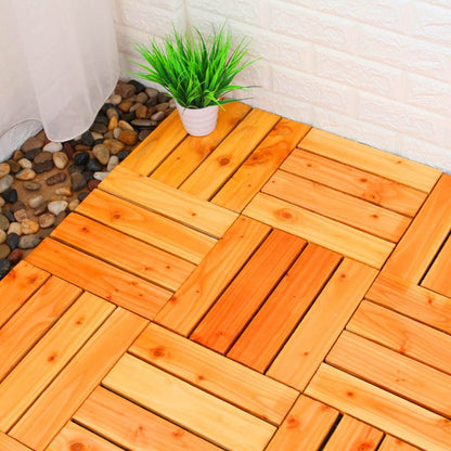 Skorter | Connection Patio Floor Tiles Made of Solid Wood Patio Floor Tiles