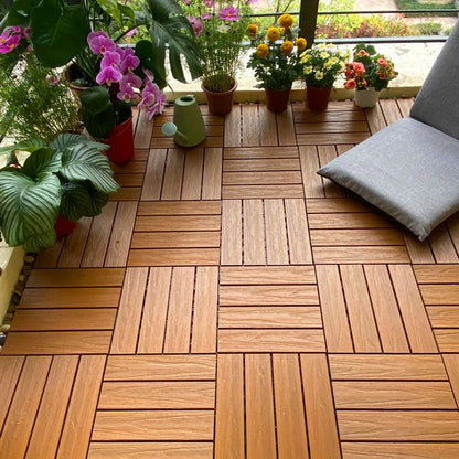 Skorter | Composite deck tile Solid Color Waterproof Patio Floor Tile
