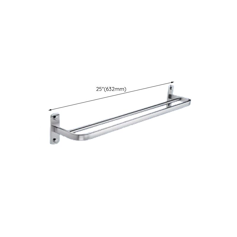 Skorter | Contemporary bathroom accessory set made of aluminum with towel holder/bath shelf
