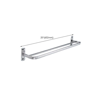 Skorter | Contemporary bathroom accessory set made of aluminum with towel holder/bath shelf