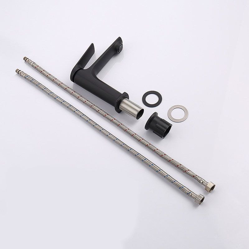 Skorter | Modern faucet brass lever handles low arc sink bathroom faucet