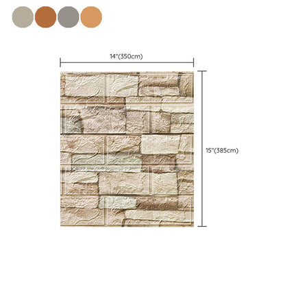 Skorter | Country House Wall Shelf 3D Brick Living Room Wall Panel Set of 2