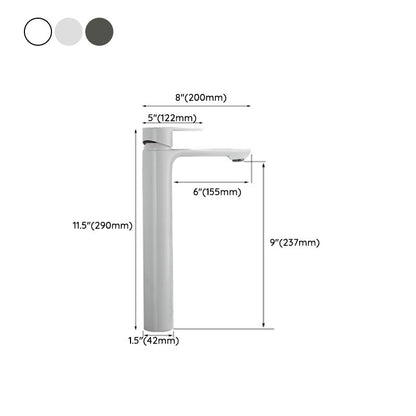 Skorter | Bathroom Sink Faucet Lever Handle Brass Monochrome Bathroom Faucet