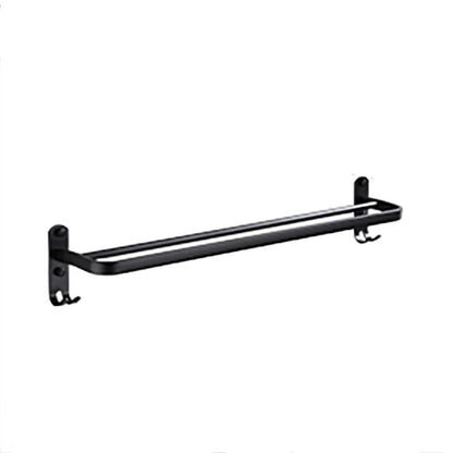 Skorter | Contemporary Bathroom Accessory Set Black Surface Bathrobe Hook/Towel Ring Bar
