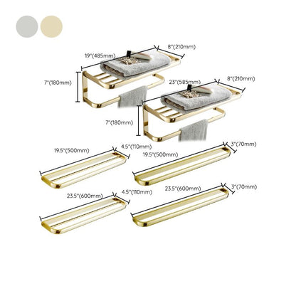 Skorter | Chrome/Gold Bathroom Accessories Set Modern Metal Bathroom Hardware Set