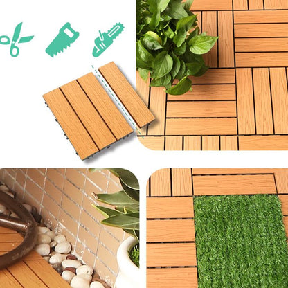 Skorter | Composite deck tile Solid Color Waterproof Patio Floor Tile