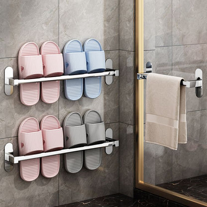 Skorter | 2-Piece Stainless Steel Slip-Resistant Modern Chrome Bathroom Hardware Set