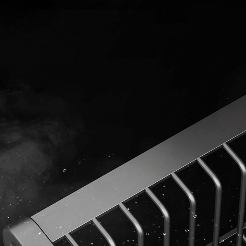 Skorter | Aluminium modern bathroom accessory set polished grey bathroom shelf/toilet paper holder/robe hooks