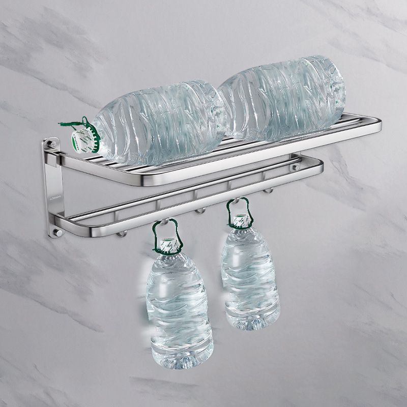 Skorter | Contemporary bathroom accessory set made of aluminum with towel holder/bath shelf