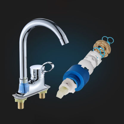 Skorter | 1or2-Handle Brushed Nickel Widespread Faucet 2 Hole Center Set Sink Faucet