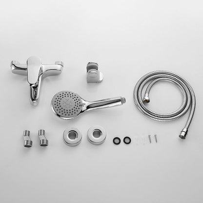 Skorter | Bathroom Bathtub Pull-Out Wall-Mounted Hand Shower Fixed Bathtub Faucet