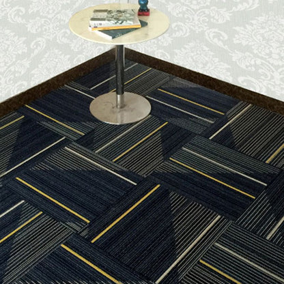 Skorter | Dark Color Level Loop Carpet Tile Non-Slip Self-Adhesive Indoor Office Carpet Tiles