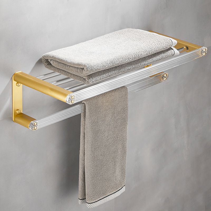 Skorter | Bathroom Accessories Set in Gold Metal and Acrylic Bathroom Accessories Set