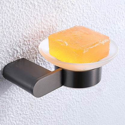 Skorter | Dark gray modern bathroom accessory set stainless steel bathroom accessory set