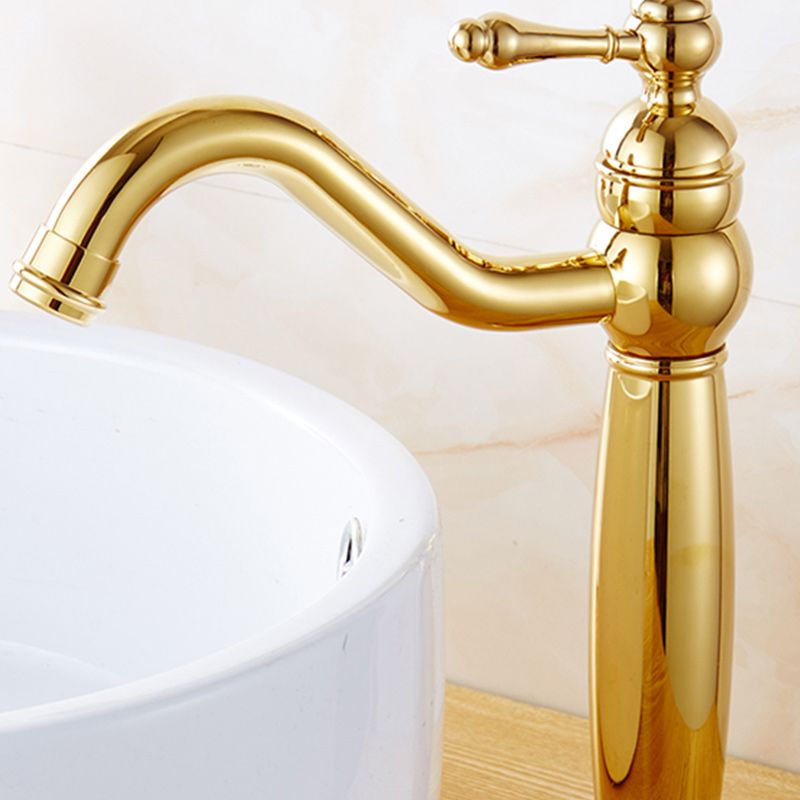 Skorter | Glam Vessel Faucet Swivel Spout Lever Handle Sink Faucet