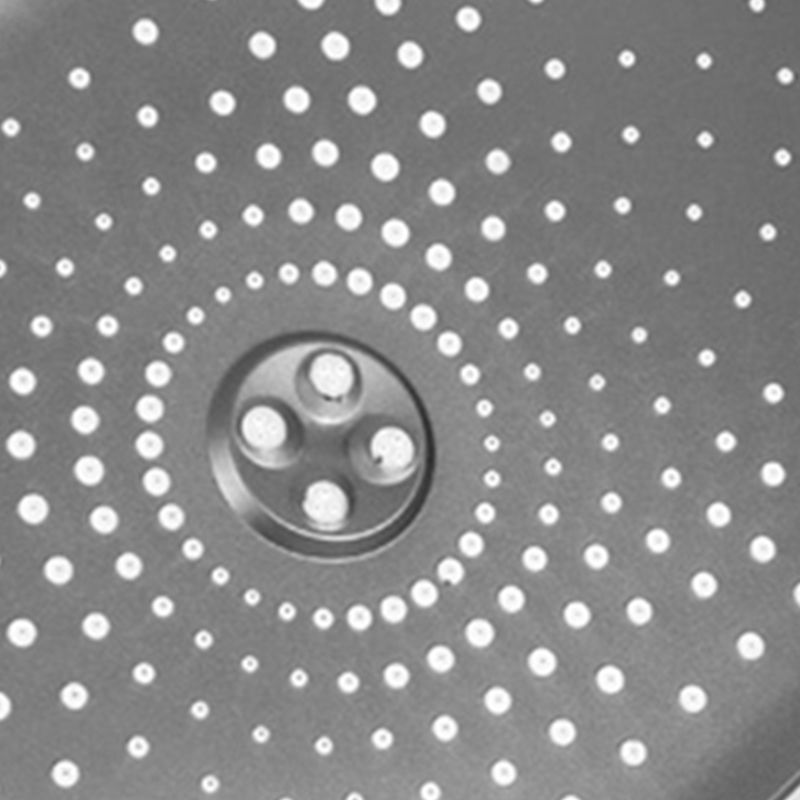 Skorter | Modern Gray Showerhead Combo Standard Spray Pattern Rectangular Large Showerhead