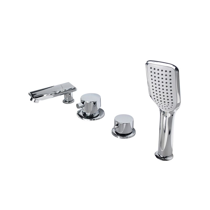 Skorter | Wall-mounted Copper Roman Bathtub Faucet Low Arc Roman Bathtub Filler Trim