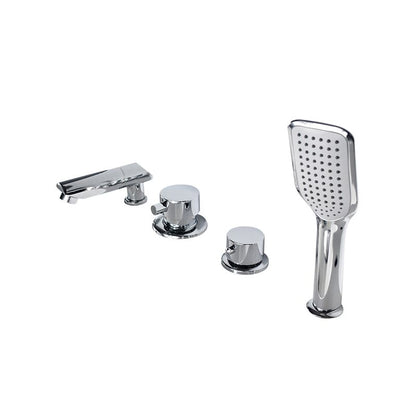 Skorter | Wall-mounted Copper Roman Bathtub Faucet Low Arc Roman Bathtub Filler Trim