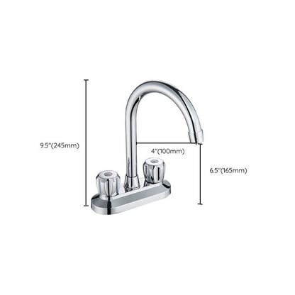 Skorter | 2-Handle Modern Vessel Sink Faucet Three-Way Bathroom Faucet