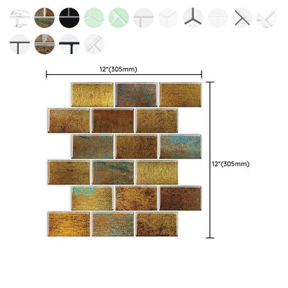 Skorter | PVC Subway Tile Wallpaper Waterproof Peel and Stick Splashback Tile