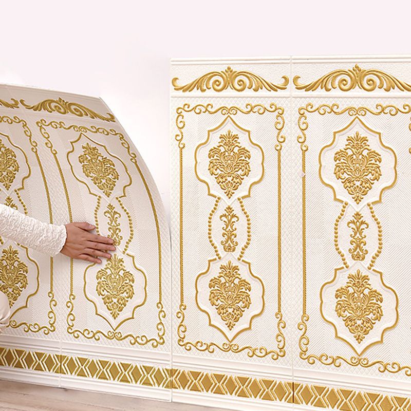 Skorter | 3D embossed wall panel Glam style waterproof wall panel for the living room