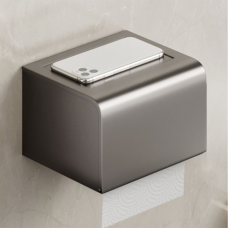 Skorter | Aluminium modern bathroom accessory set polished grey bathroom shelf/toilet paper holder/robe hooks