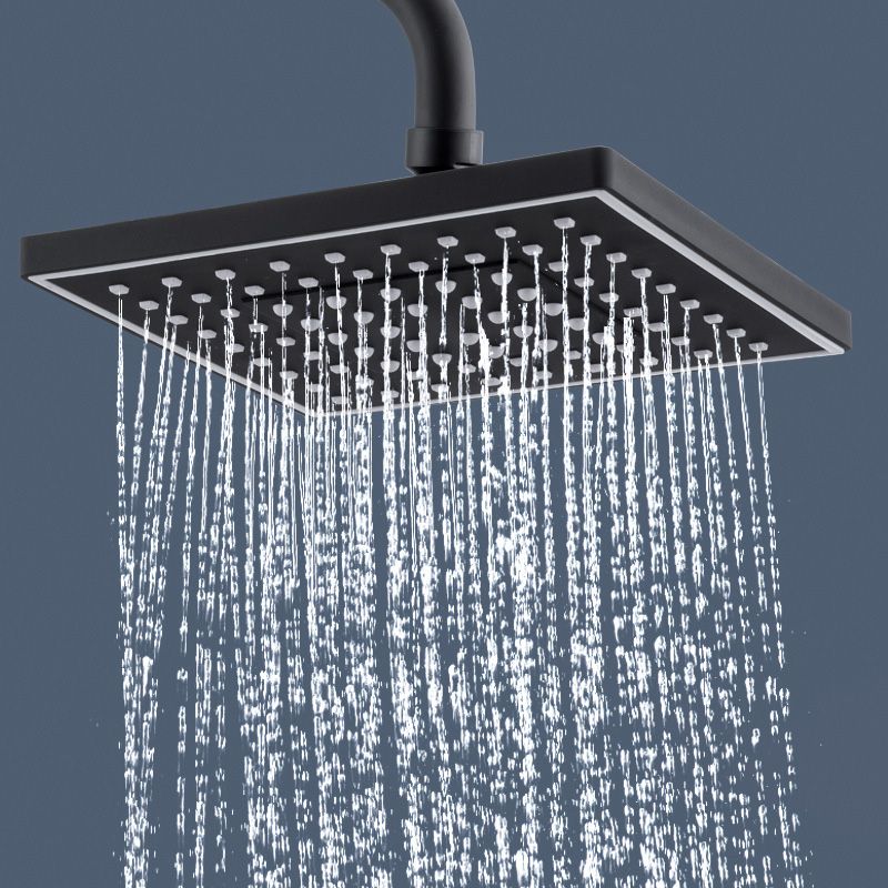 Skorter | Contemporary Style Shower Head Plastic Fixed Shower Head in Round and Square Shape