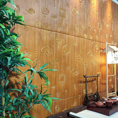 Skorter | Contemporary Wall Panels Self-Adhesive Waterproof Cartoon 3D Print Wall Covering