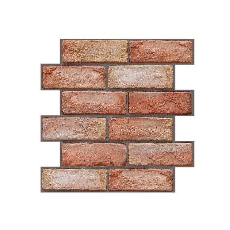 Skorter | Artificial Brick Wall Panel Country House Style Simple Living Living Room Panel Wall (5-Pack)