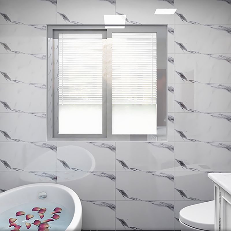 Skorter | 20 Pack PVC Rectangular Peel & Stick Subway Tiles Kitchen and Bathroom Splashback