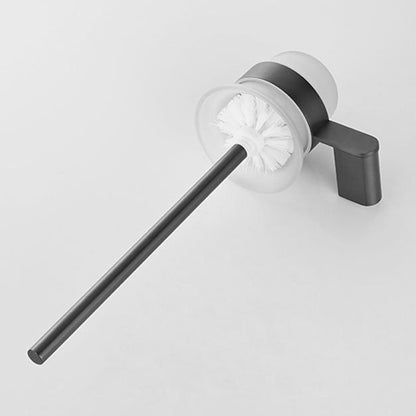 Skorter | 5-piece modern bathroom accessory set made of stainless steel with towel rail/robe hooks/toilet paper holder