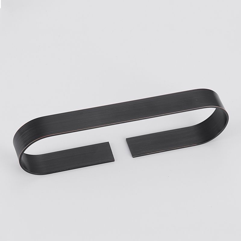 Skorter | 2-piece modern bathroom hardware set in gold/black, towel holder