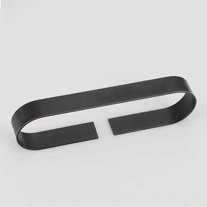 Skorter | 2-piece modern bathroom hardware set in gold/black, towel holder