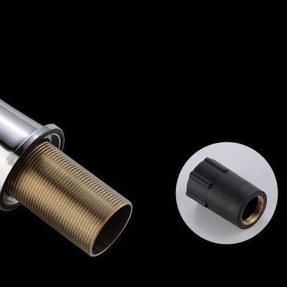 Skorter | Basic Metal Washbasin Faucet Silver Bathroom Faucet with Lever Handle