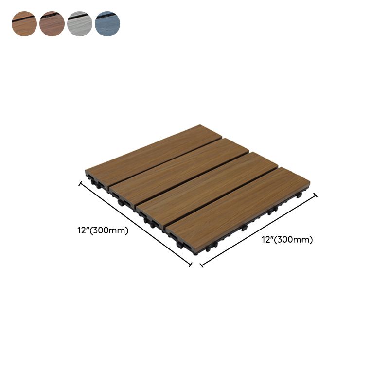 Skorter | Deck Plank drilled hardwood tiles exterior flooring