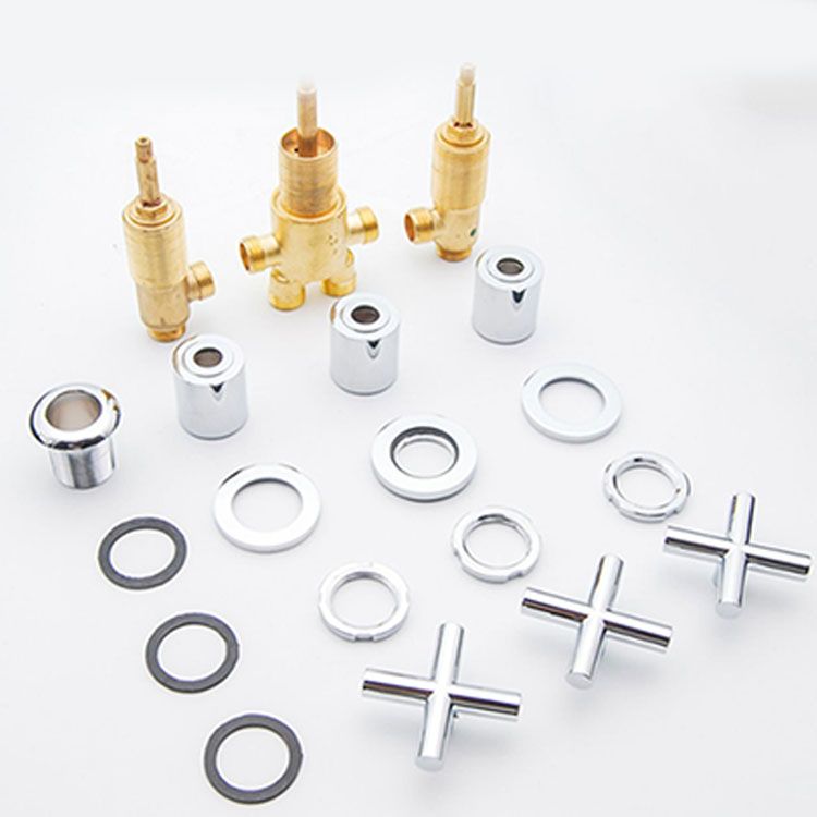 Skorter | Contemporary Bathroom Faucet Deck Mount Copper Low Arc Swivel Roman Bathtub Faucet Set