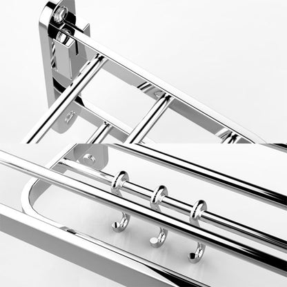 Skorter | Chrome Modern Bathroom Hardware Set Stainless Steel Towel Hook/Towel Bar & Bath Shelf