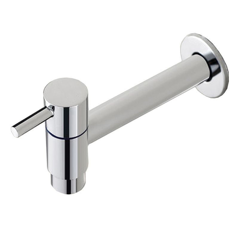 Skorter | Contemporary Wall-Mounted Bathroom Faucet Single Hole Low Arc Solid Brass Circular Faucet
