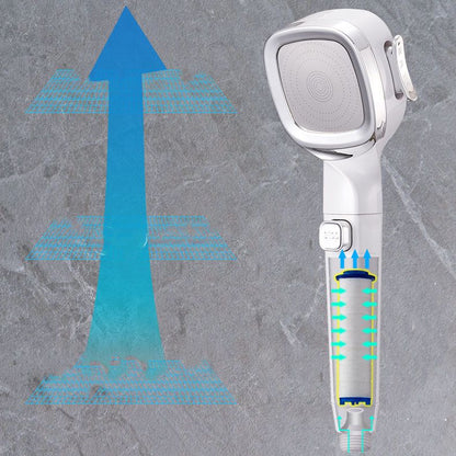 Skorter | 4-Stage Pressure Shower Head One-Button Water Stop Handheld Shower Head