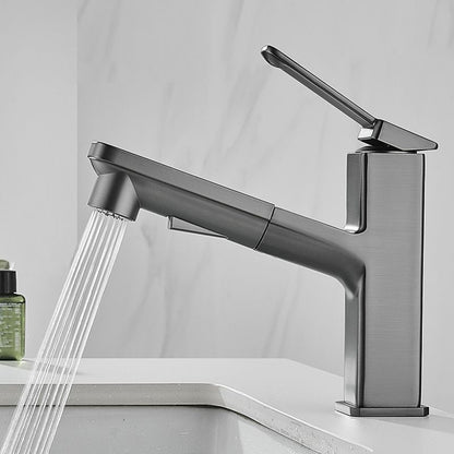 Skorter | Contemporary Basin Mixer Lever Handles Low Arc Copper Basin Mixer